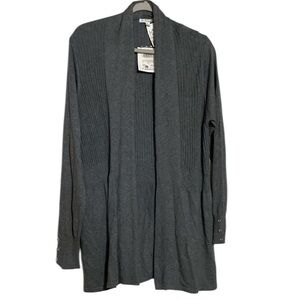 89th + Madison Misty Gray Sweater Cardigan Size XL NEW